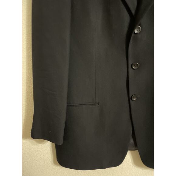armani collezioni, Wool suit blazer Jacket, black, made in italy, Size 42/R - Picture 3 of 8